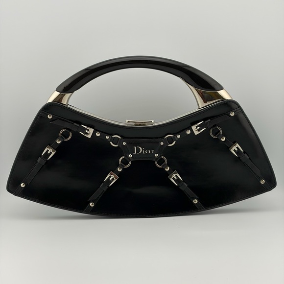 Dior Handbags - Dior Vintage RARE MINI 2003 Fall Bondage Clutch Limited Edition John Galliano